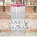 Food Container Pink 1.7L Airtight Storage Container
 10.2 x 10.2 x 22.8cm Pink