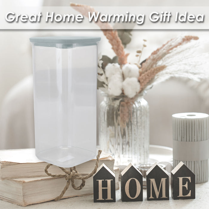 Food Container Grey 1. 7L Airtight Storage Container
 10. 2 x 10. 2 x 22. 8cm Grey