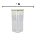 Food Container Cream 1.7L Airtight Storage Container
 10.2 x 10.2 x 22.8cm White