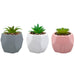 Artificial Plant Pink Indoor Potted Pot Plastic Small Succulents 12. 1cm Pink