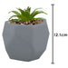 Artificial Plant Grey Indoor Potted Pot Plastic  Small Succulents 12.1cm Grey