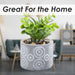 Artificial Plant Large Square Indoor Potted Plastic Small Succulents 11. 6cm Grey