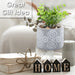 Artificial Plant Large Square Indoor Potted Plastic Small Succulents 11. 6cm Grey