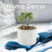 Artificial Plant Triangle Indoor Potted Plastic Small Succulents 11. 6cm Grey