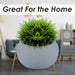 Artificial Plant Grey Indoor Potted Plastic Small Succulents 15. 3cm Grey