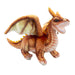 Dragon Brown Soft Toy Realistic Looking Dragon Plushe Cuddly Fantasy 30cm Brown