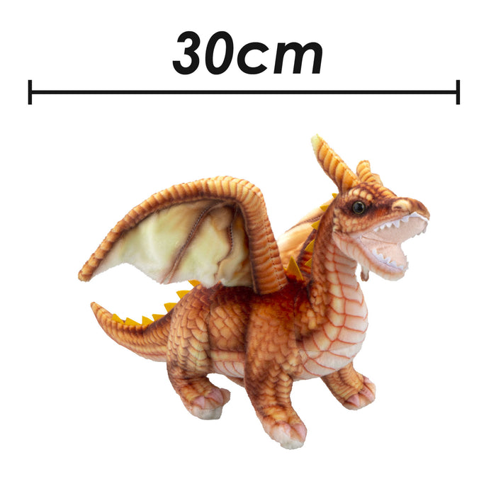 Dragon Brown Soft Toy Realistic Looking Plushe Fantasy