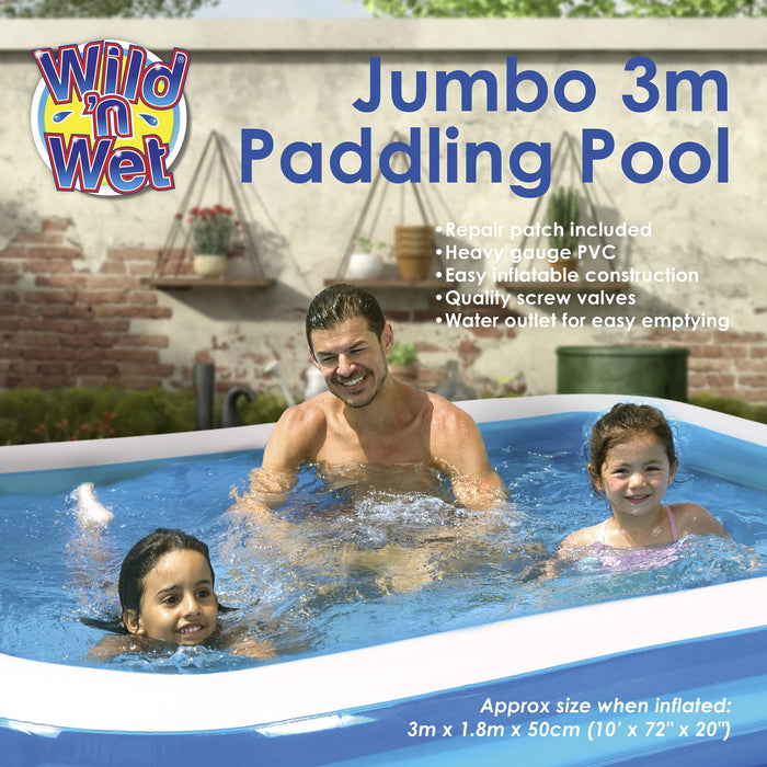 3m (10ft) Jumbo Family Paddling Pool