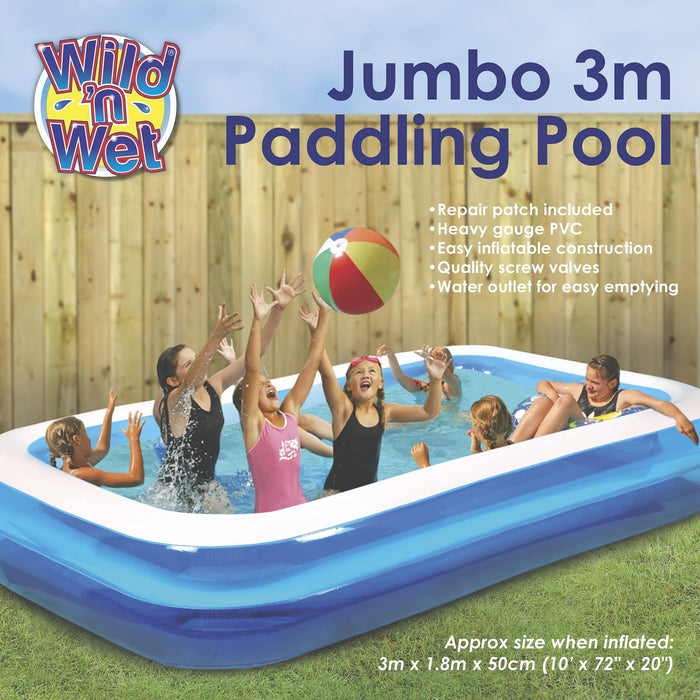 3m (10ft) Jumbo Family Paddling Pool