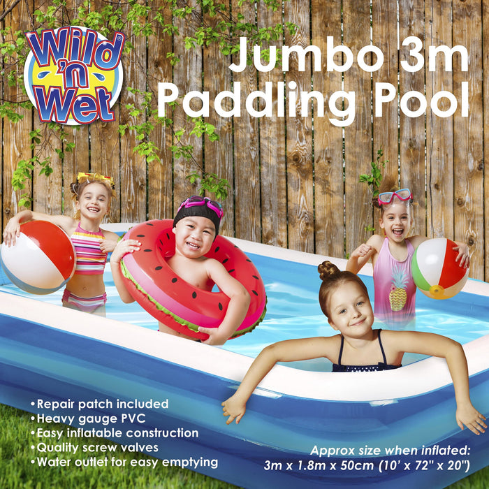 3m (10ft) Jumbo Family Paddling Pool