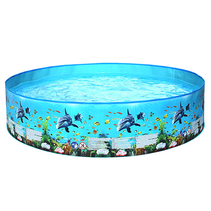 Childrens Paddling Pool 4ft, Rigid No Inflation 1. 2 x 25cm
