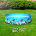 Childrens Paddling Pool 4ft, Rigid No Inflation 1. 2 x 25cm