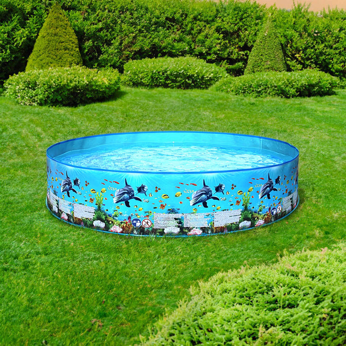 Childrens Paddling Pool 4ft, Rigid No Inflation 1. 2 x 25cm
