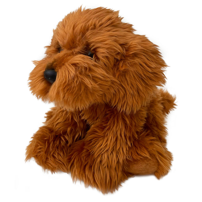 Cockapoo Dog Soft Toy Plush, Cavapoo, Cockapoo , Labradoodle, 30cm - Red