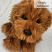 Cockapoo Dog Soft Toy Plush, Cavapoo, Cockapoo , Labradoodle, 30cm - Red