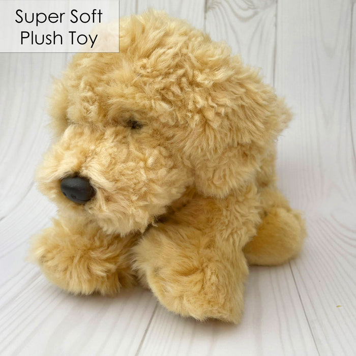 Labradoodle Dog Soft Toy Plush, Cavapoo, Cockapoo , Labradoodle, 30cm - Biscuit