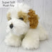 Cavapoo Dog Soft Toy Plush, Cavapoo, Cockapoo , Labradoodle, 30cm - White & Brown