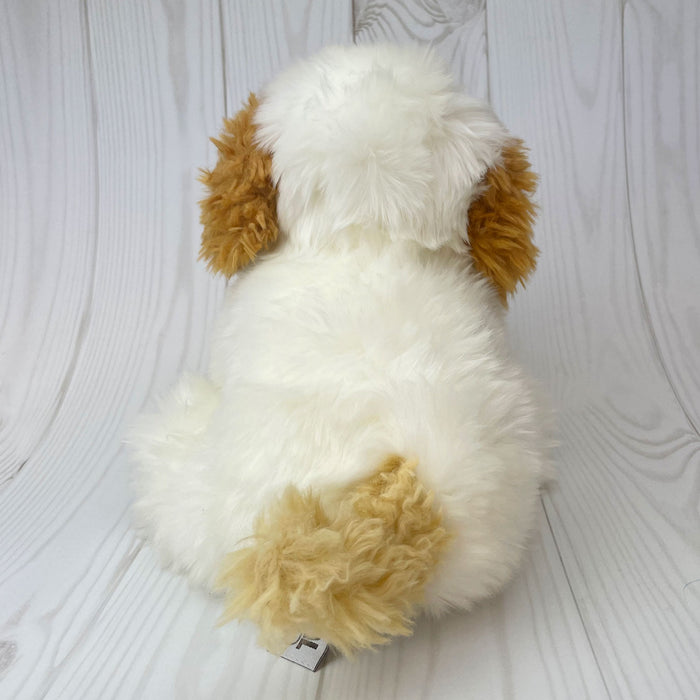 Cavapoo Dog Soft Toy Plush, Cavapoo, Cockapoo , Labradoodle, 30cm - White & Brown