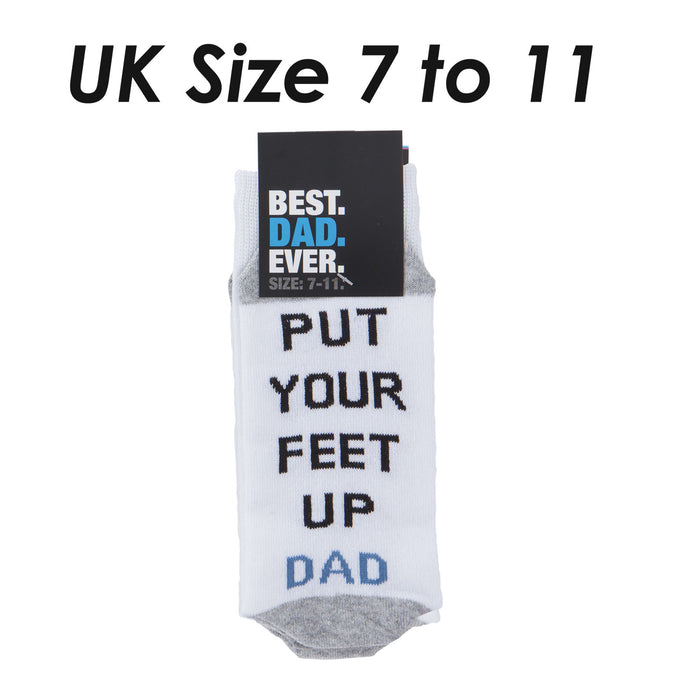 Best Dad Socks Feet Up Best Dad Ever Fathers Day Gift Present, Bithday  Feet Up