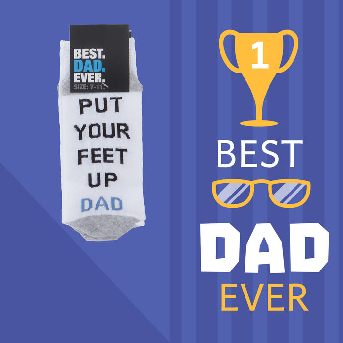 Best Dad Socks Feet Up Best Dad Ever Fathers Day Gift Present, Bithday  Feet Up