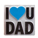 I Love U Dad Magnet Best Dad Ever Fathers Day Gift Present,  I Love U Dad