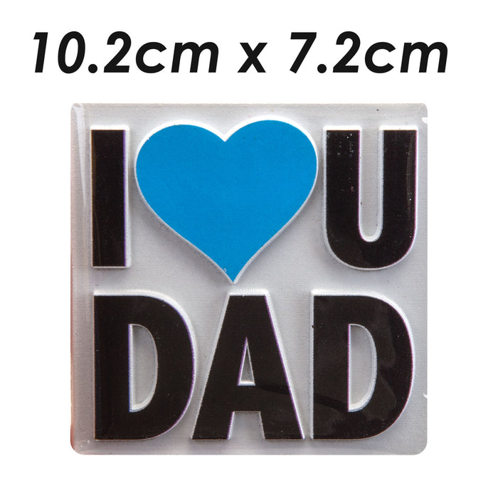 I Love U Dad Magnet Best Dad Ever Fathers Day Gift Present,  I Love U Dad