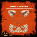 Halloween Cats Ears and Mask Set Halloween Party, Trick or Treat  Gold Glitter