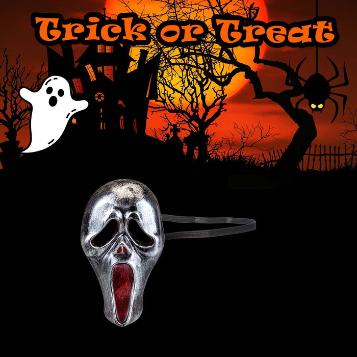 Halloween Ghost Mask Silver Halloween Party, Trick or Treat  Ghost