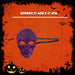 Halloween Skull Mask Glitter Web Design Party, Trick or