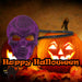 Halloween Skull Mask Glitter Web Design Party, Trick or