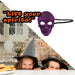 Halloween Skull Mask Glitter Web Design Halloween Party, Trick or Treat Purple