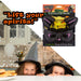 Halloween Cats Ears & Mask Set Halloween Party, Trick or Treat Black Glitter