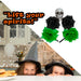 Halloween Glitter Headband 3 Roses Skull Design Trick or Treat Party Green
