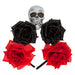 Halloween Glitter Headband 3 Roses Skull Design Trick or Treat Party