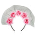 Halloween Veil Headband 5 Roses Design Party, Trick or Treat