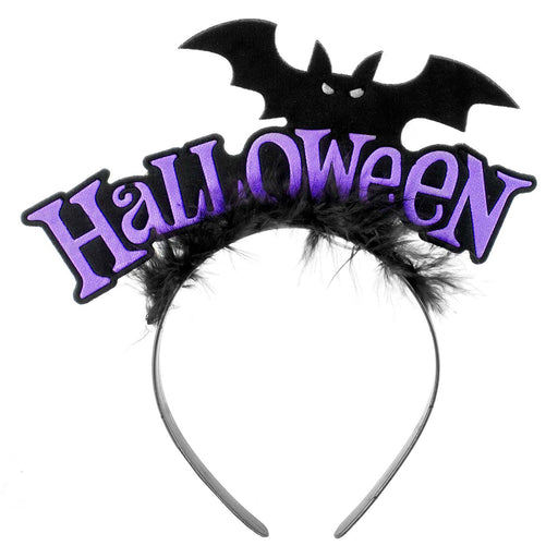 Halloween Bat Headband Halloween Party, Trick or Treat Purple