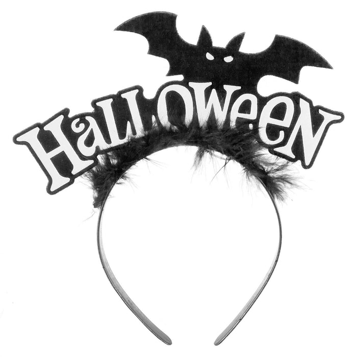 Halloween Bat Headband Halloween Party, Trick or Treat White