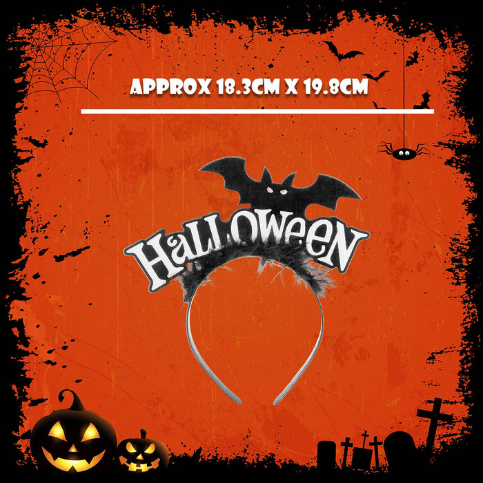 Halloween Bat Headband Halloween Party, Trick or Treat White