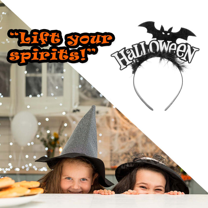 Halloween Bat Headband Halloween Party, Trick or Treat White