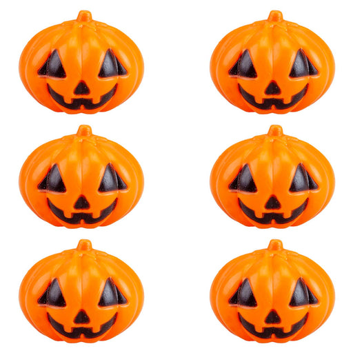 Halloween Pumpkin Set of Six Decorations Trick or Treat Party  Pumpkins