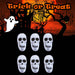 Skulls Pumpkin Set of Six Decorations Halloween Party, Trick or Treat Skulls