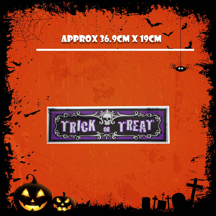 Trick Or Treat Banner 3ft Decoration Trick or Treat Party 90cm Trick Or Treat