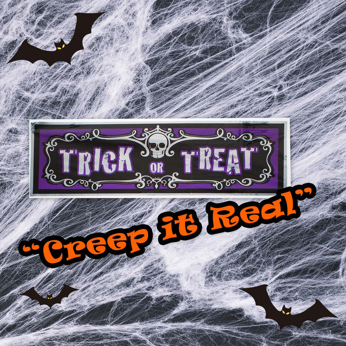 Trick Or Treat Banner 3ft Decoration Trick or Treat Party 90cm Trick Or Treat