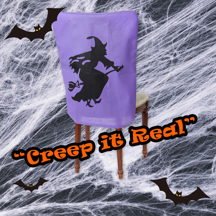 Halloween Chair Covers Halloween Party, Trick or Treat 65cm x 50cm Witch