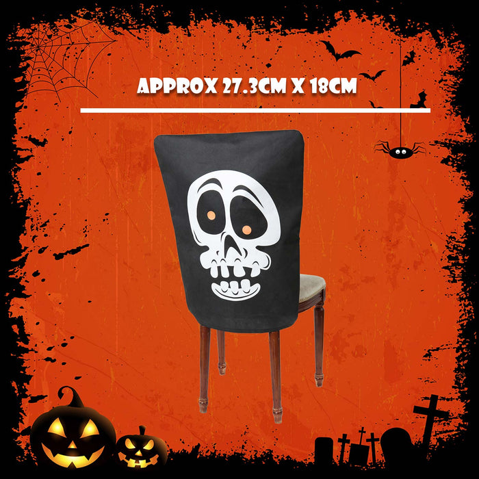 Halloween Chair Covers Halloween Party, Trick or Treat 65cm x 50cm Skull