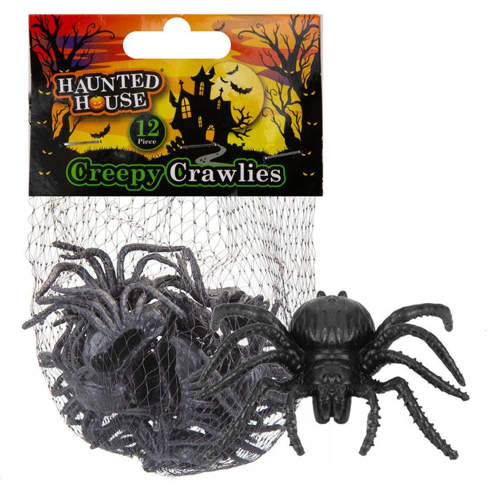 Halloween Creepy Crawlies Set Halloween Party, Trick or Treat Pack Spiders