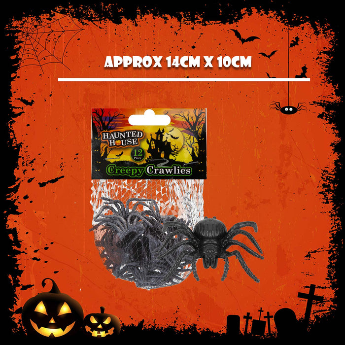 Halloween Creepy Crawlies Set Halloween Party, Trick or Treat Pack Spiders