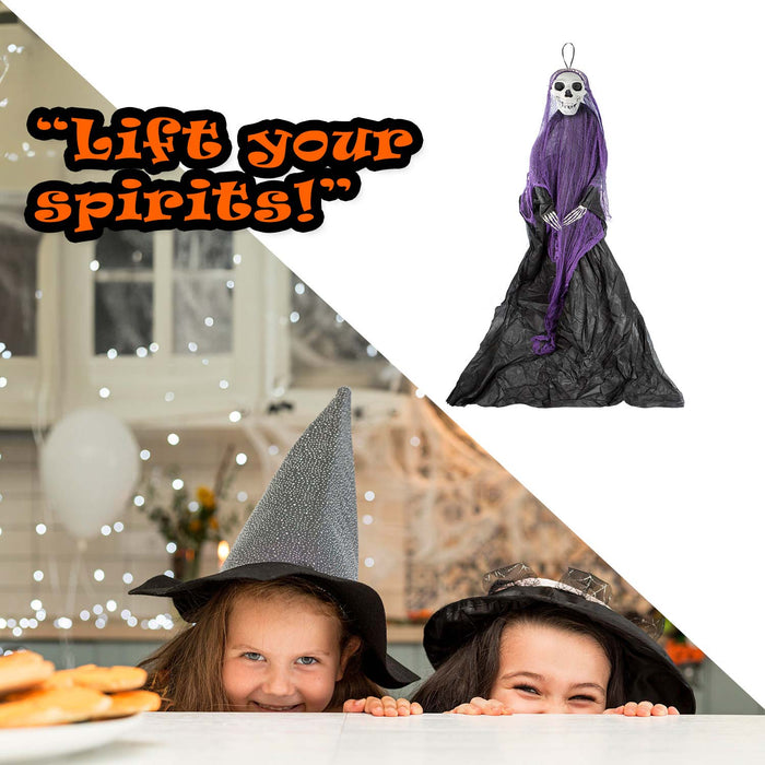 7ft Hanging Decoration Halloween Party, Trick or Treat Pumpkin Orange