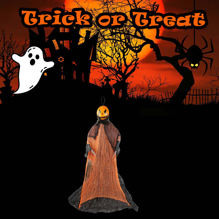 7ft Hanging Decoration Halloween Party, Trick or Treat Skeleton White