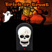 Halloween Spooky Doorbell with Flashing LED Lights Trick or Treat Skull